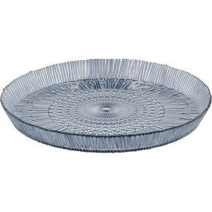Modrý skleněný servírovací talíř ø 30 cm Kusintha – Bitz obraz