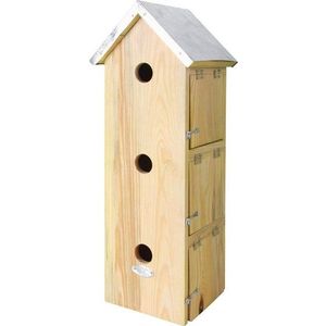 Dřevěná ptačí budka Triple – Esschert Design obraz
