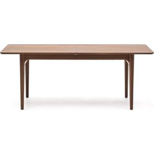 Rozkládací jídelní stůl s přídavnou deskou v dekoru ořechu 100x200 cm Elan – Kave Home obraz