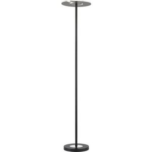 Černá LED stmívatelná stojací lampa se skleněným stínidlem (výška 180 cm) Dent – Fischer & Honsel obraz
