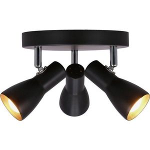 Matně černé stropní svítidlo s kovovým stínidlem 29x29 cm Picardo – Candellux Lighting obraz
