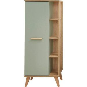 Zelená vysoká koupelnová skříňka v dekoru dubu 51x128 cm Set 963 - Pelipal obraz