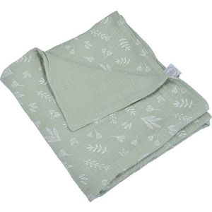 Zelená mušelínová dětská deka 75x75 cm – Bébé Douceur obraz