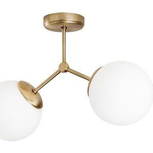 Stropní svítidlo v bílo-zlaté barvě Opviq lights Damar obraz