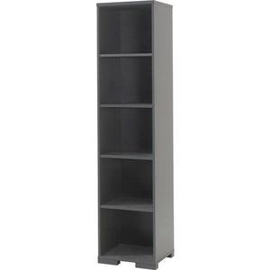 Tmavě šedá dětská knihovna 46x195 cm London – Vipack obraz