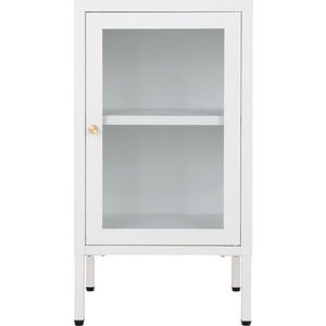 Bílá kovová vitrína 38x70 cm Dalby – House Nordic obraz