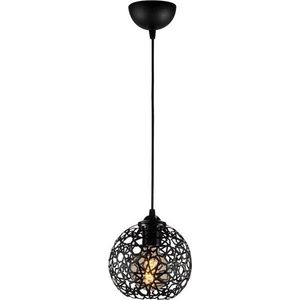Černé závěsné svítidlo s kovovým stínidlem ø 17 cm Fellini – Opviq lights obraz