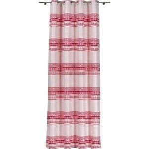 Červeno-béžový závěs 140x255 cm Doina – Mendola Fabrics obraz