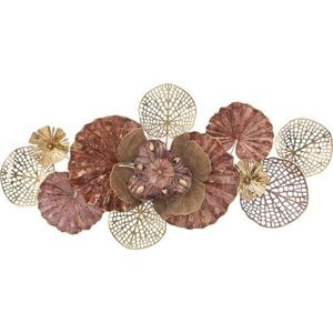 Kovová závěsná dekorace Mauro Ferretti Flowery, 118 x 58 cm obraz