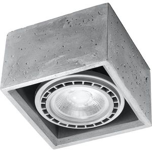 Šedé stropní svítidlo 14x14 cm Postiga – Nice Lamps obraz