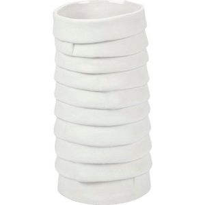 Bílá porcelánová ručně vyrobená váza Ribbon – Mette Ditmer Denmark obraz