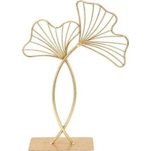 Dekorace ve zlaté barvě Mauro Ferretti Leaf Glam, výška 35 cm obraz