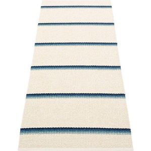 Modro-krémový vnitřní a venkovní běhoun 70x180 cm Olle Blue Vanilla – Pappelina obraz