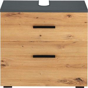 Skříňka pod umyvadlo v dekoru dubu v přírodní barvě 55x35 cm Malika – Støraa obraz