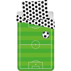 Zelené bavlněné dětské povlečení na jednolůžko 140x200 cm Football – Jerry Fabrics obraz