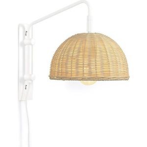 Ratanové nástěnné svítidlo v přírodní barvě ø 23 cm Damila – Kave Home obraz