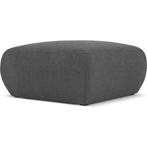 Tmavě šedý taburet z textilie bouclé Molino – Micadoni Home obraz