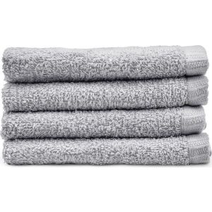 Šedé rychleschnoucí bavlněné ručníky v sadě 4 ks 30x30 cm Quick Dry – Catherine Lansfield obraz