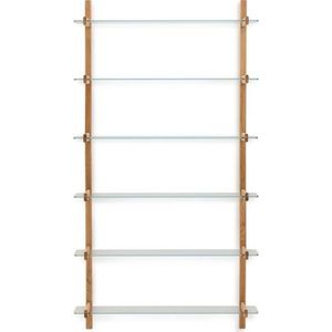 Skleněný modulární policový systém v přírodní barvě 110x202x30, 5 cm Sitra – Kave Home obraz