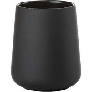 Černý porcelánový kelímek na zubní kartáčky Nova One - Zone obraz