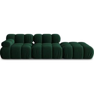 Zelená sametová pohovka 282 cm Bellis – Micadoni Home obraz