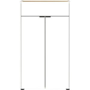 Bílá vysoká koupelnová skříňka 60x98 cm Forano – Germania obraz
