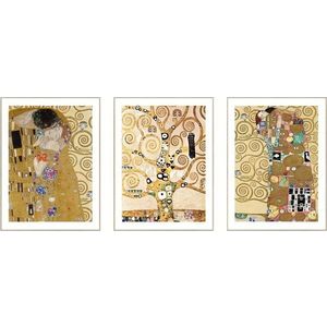Obrazy v sadě 3 ks - reprodukce 30x40 cm Klimt obraz