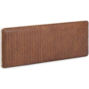Hnědé kožené čelo postele 163x60 cm Natesa – Kave Home obraz
