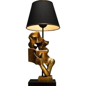 Stolní lampa v černo-zlaté barvě (výška 57 cm) Lecture – Opviq lights obraz
