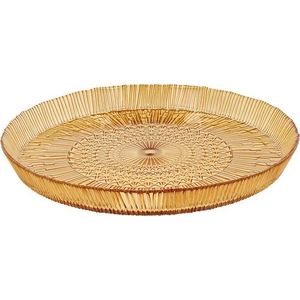 Oranžový skleněný servírovací talíř ø 30 cm Kusintha – Bitz obraz