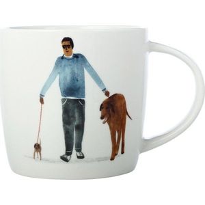 Bílý porcelánový hrnek 400 ml Little Dog – Maxwell & Williams obraz