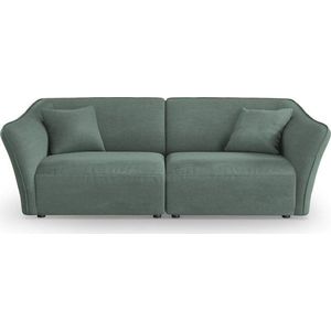 Tyrkysová pohovka z textilie bouclé 206 cm Tokyo – Cosmopolitan Design obraz