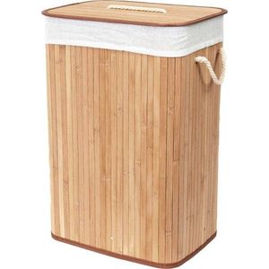 Bambusový koš na prádlo v přírodní barvě 78 l Bamboo – Compactor obraz