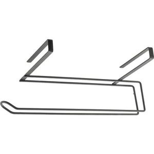 Černý závěsný držák na kuchyňské utěrky Metaltex obraz