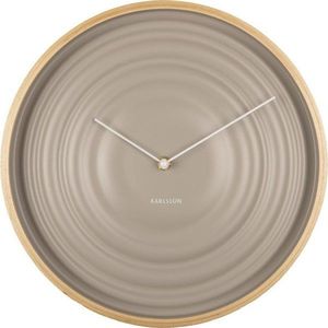Béžové nástěnné hodiny Karlsson Ribble, ø 31 cm obraz
