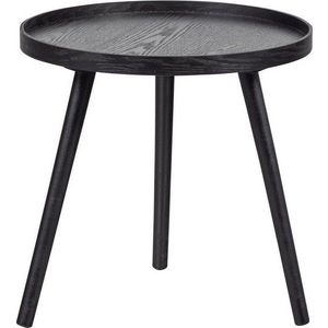 Černý odkládací stolek WOOOD Mesa, ø 45 cm obraz