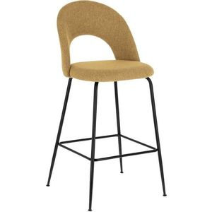 Barové židle v hořčicové barvě v sadě 4 ks (výška sedáku 63 cm) Mahalia – Kave Home obraz