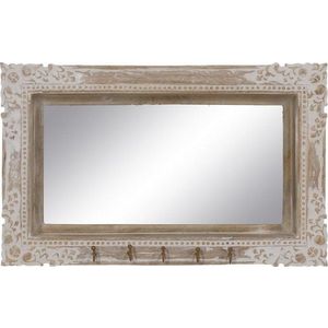 Nástěnné zrcadlo s dřevěným rámem 61x38 cm – Ixia obraz
