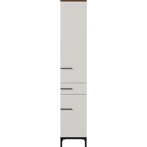 Šedobéžová vysoká koupelnová skříňka v dekoru ořechu 34x190 cm Yonkers - Germania obraz