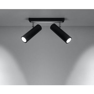 Černé stropní svítidlo 6x30 cm Mira – Nice Lamps obraz