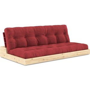 Červená manšestrová rozkládací pohovka 196 cm Base – Karup Design obraz