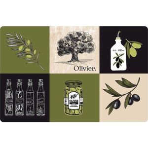 Prostírání 28.5x44 cm Olive – douceur d'intérieur obraz