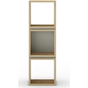 Knihovna v dekoru dubu v zeleno-přírodní barvě 32x99, 5 cm Lofty – Marckeric obraz