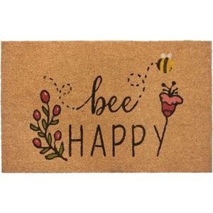 Rohožka z kokosového vlákna 75x45 cm Bee Happy - Hanse Home obraz