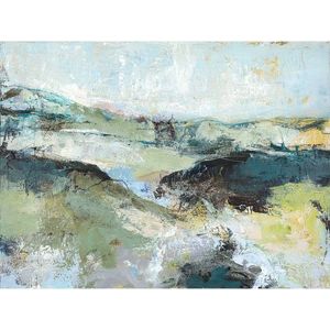 Obraz s ručně malovanými prvky 118x90 cm Green Mountain – Malerifabrikken obraz