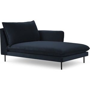 Tmavě modrá sametová lenoška (pravý roh) Vienna – Cosmopolitan Design obraz