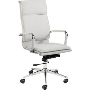 Bílá kancelářská židle z imitace kůže Premier – Tomasucci obraz