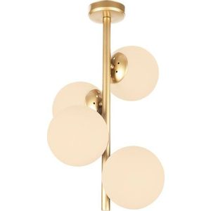 Závěsné svítidlo ve zlaté barvě Squid Lighting Owl, výška 53 cm obraz