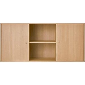 Nízká závěsná komoda v dekoru dubu v přírodní barvě 133x61 cm Mistral – Hammel Furniture obraz