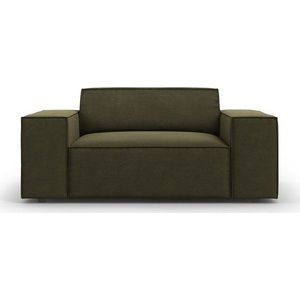 Zelené sametové křeslo Jodie – Micadoni Home obraz